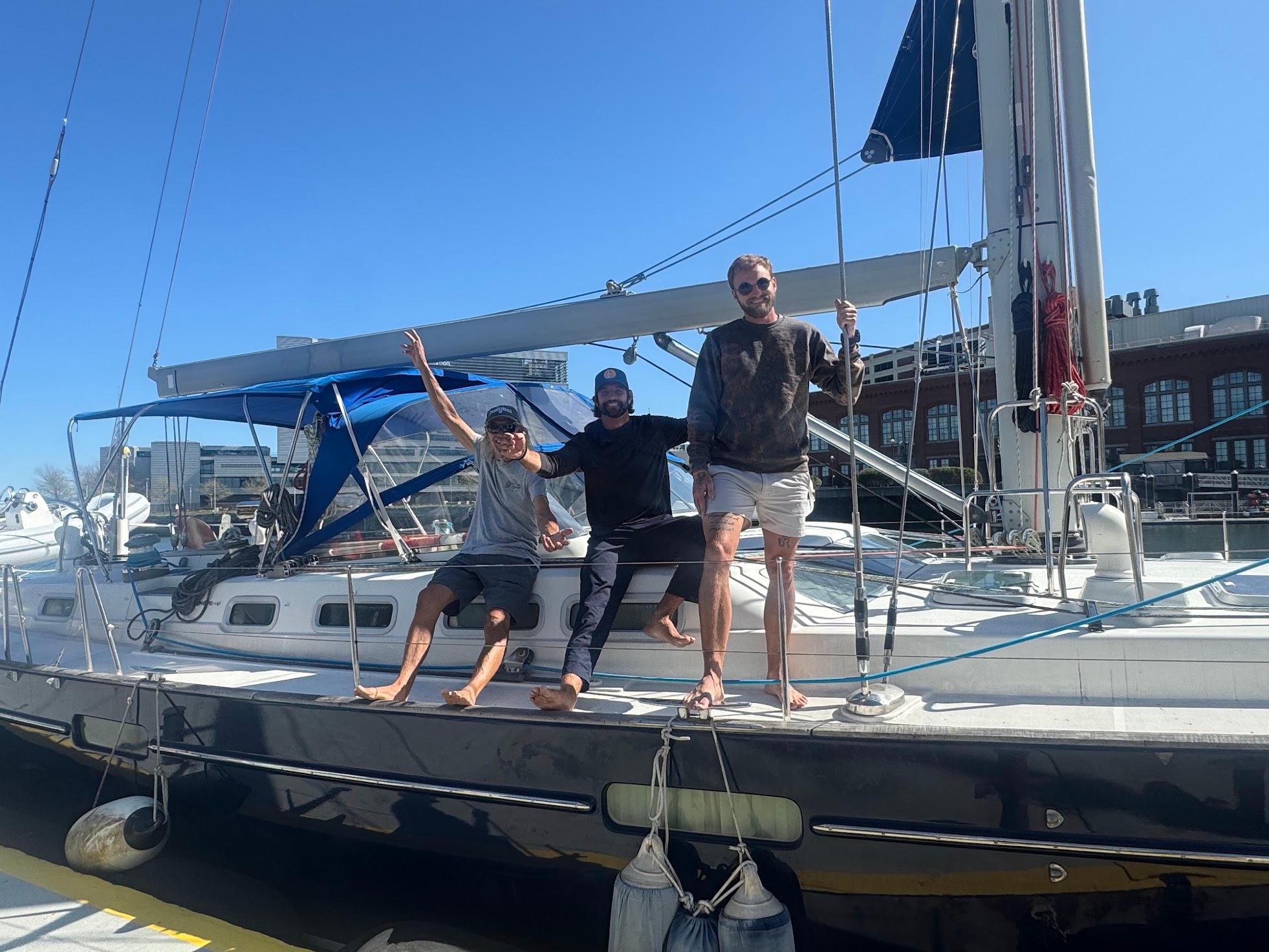 Professional captain at helm